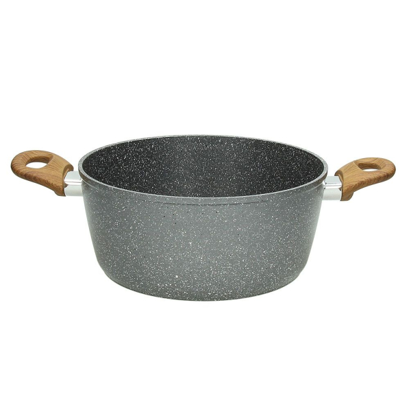 TOGNANA Stone and Wood 24 cm - garnek aluminiowy nieprzywierający