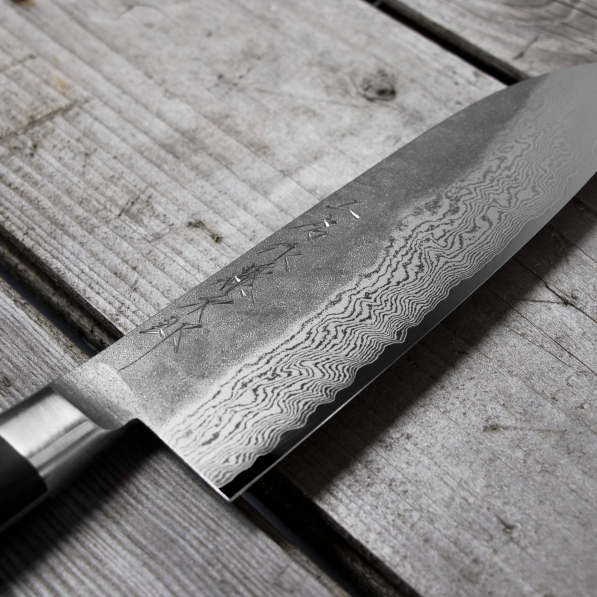 TOJIRO Atelier Forged VG-10 17 cm - nóż Santoku ze stali nierdzewnej
