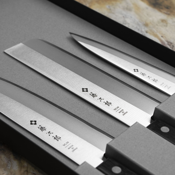 TOJIRO Basic 3 szt. - zestaw noży japońskich ze stali nierdzewnej