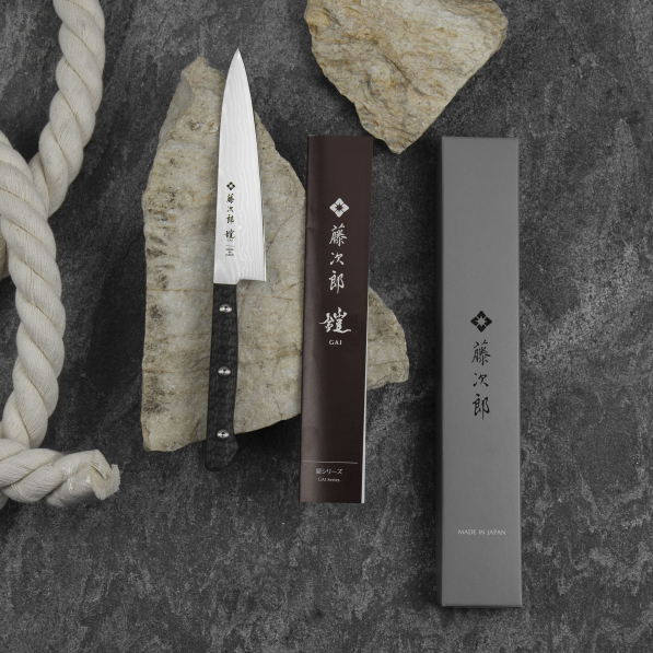 TOJIRO Gai Damascus 13,5 cm - japoński nóż kuchenny ze stali damasceńskiej