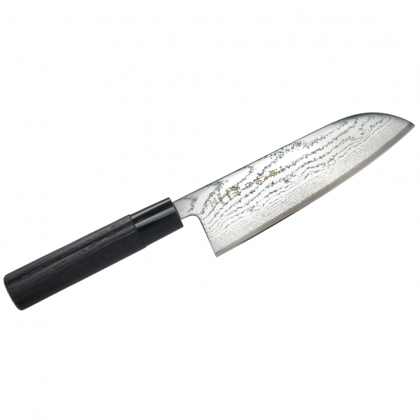 TOJIRO Shippu 16,5 cm czarny - nóż Santoku ze stali nierdzewnej 