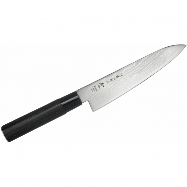 TOJIRO Shippu Kasztan 18 cm czarny - nóż szefa kuchni ze stali nierdzewnej
