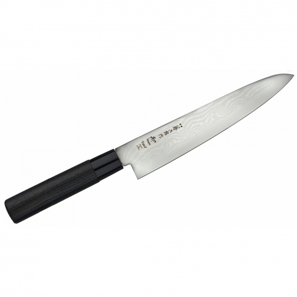 TOJIRO Shippu Kasztan 21 cm czarny - nóż szefa kuchni ze stali nierdzewnej