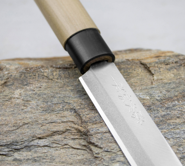 TOJIRO Shirogami 10 cm beżowy - nóż Unagisaki Nagoya ze stali węglowej