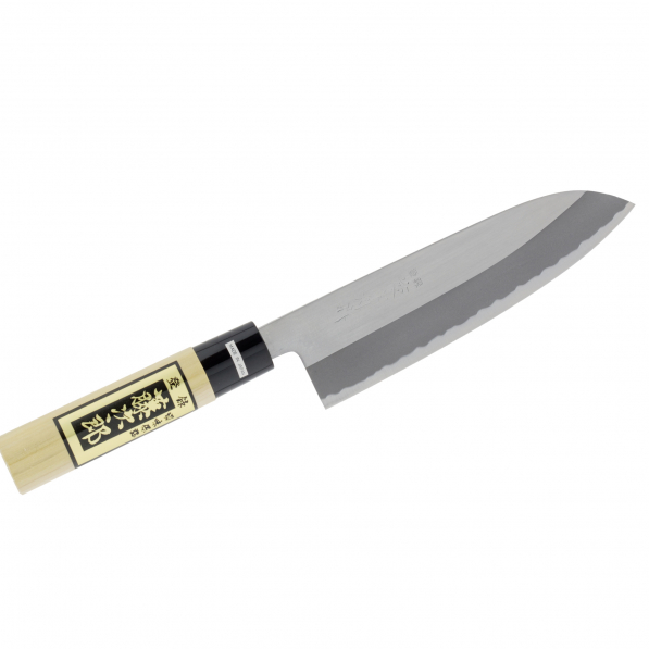 TOJIRO Shirogami 16,5 cm - nóż Santoku stalowy