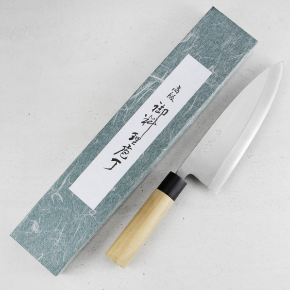 TOJIRO Shirogami 21 cm - nóż Deba ze stali węglowej