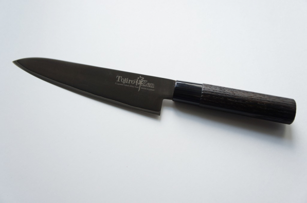 TOJIRO Zen Black 18 cm brązowy - nóż szefa kuchni ze stali nierdzewnej 