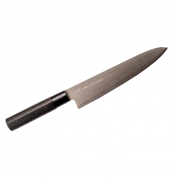 TOJIRO Zen Black 18 cm brązowy - nóż szefa kuchni ze stali nierdzewnej 
