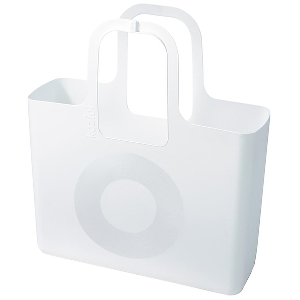KOZIOL Tasche biała - torba na zakupy plastikowa