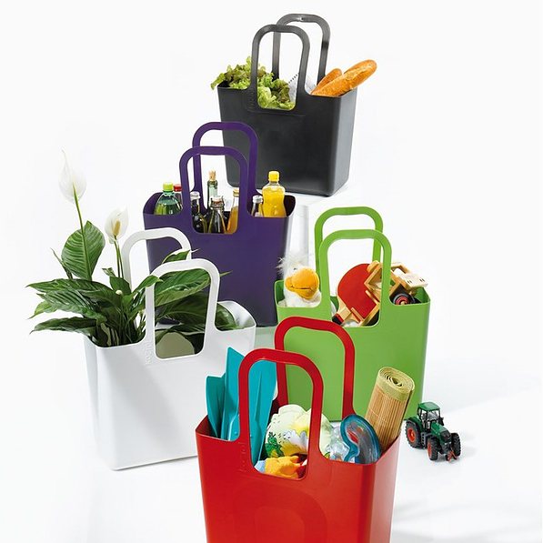 KOZIOL Tasche biała - torba na zakupy plastikowa