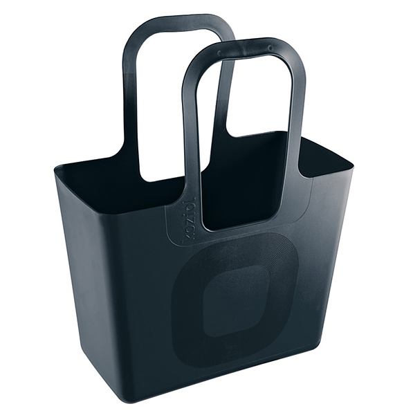 KOZIOL Tasche XL czarna - torba na zakupy plastikowa