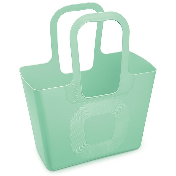 KOZIOL Tasche XL miętowa - torba na zakupy plastikowa