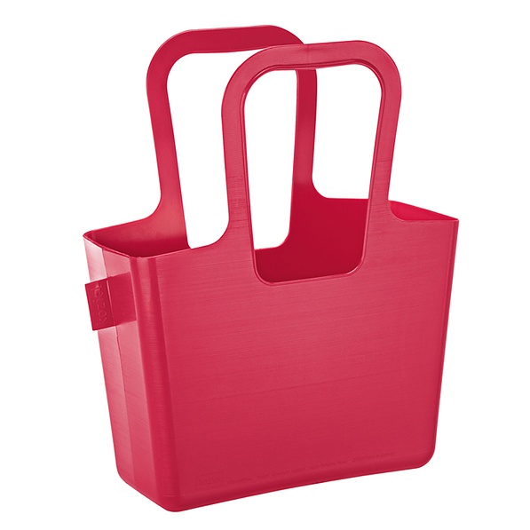 KOZIOL Taschelino Big czerwona - torba na zakupy plastikowa