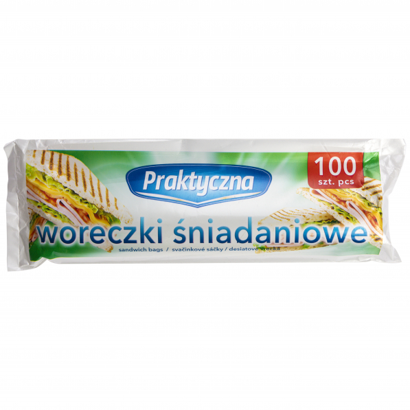 woreczki śniadaniowe 25,5 x 18,5 cm 100 szt.