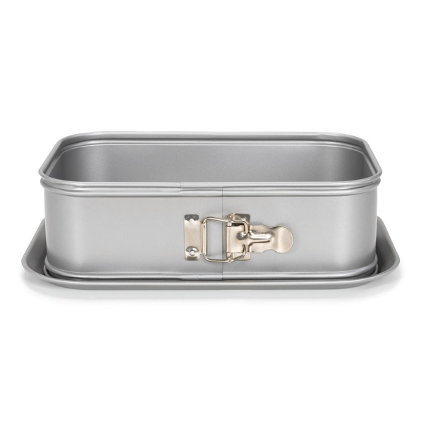 Tortownica prostokątna nieprzywierająca z wyjmowanym dnem PATISSE SILVER-TOP 28 x 18 cm