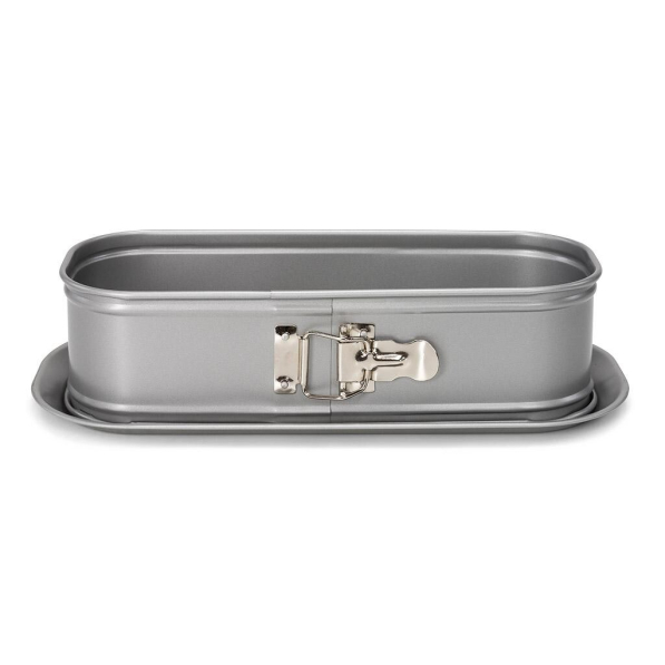 Tortownica prostokątna nieprzywierająca z wyjmowanym dnem PATISSE SILVER-TOP 30 x 16 cm