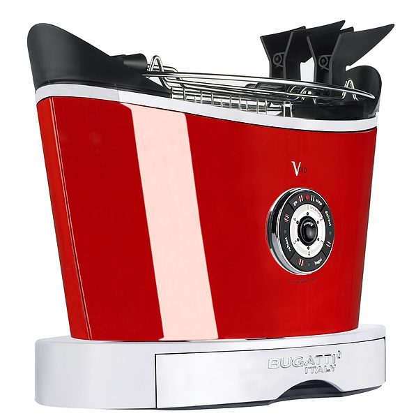 BUGATTI Volo 930 W czerwony - toster / opiekacz do kanapek elektryczny