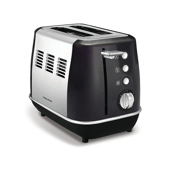 MORPHY RICHARDS Evoke 850 W czarny - toster / opiekacz do kanapek elektryczny stalowy