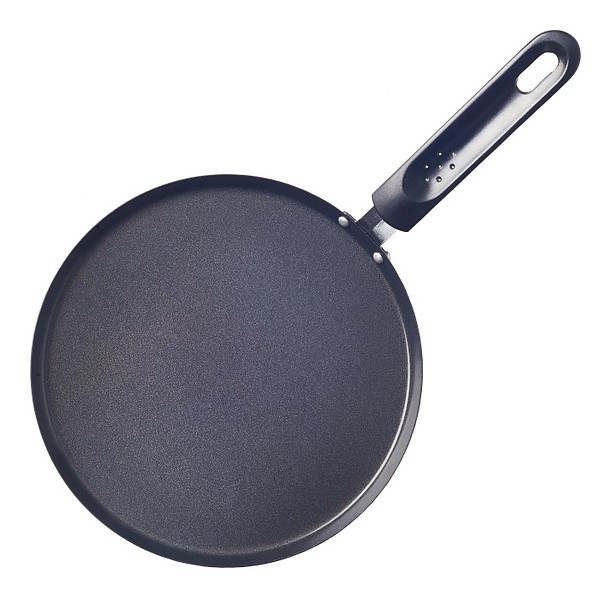 TYPHOON Living Pancakes 24 cm czarna - patelnia do naleśników stalowa nieprzywierająca
