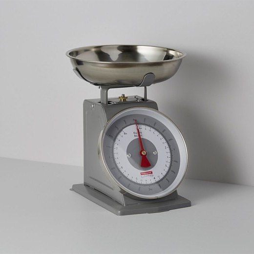 TYPHOON Living Scale szara - waga kuchenna mechaniczna z miską stalowa