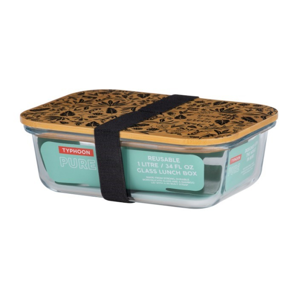 TYPHOON Pure 1 l - lunch box / śniadaniówka szklana