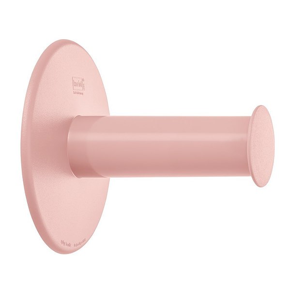 KOZIOL Plug and Roll różowy - uchwyt na papier toaletowy plastikowy