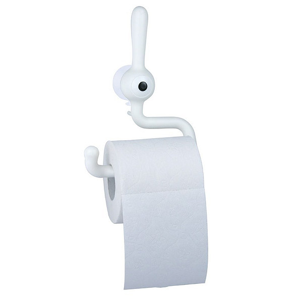 KOZIOL Toq biały - uchwyt na papier toaletowy plastikowy
