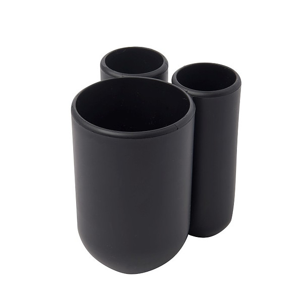 UMBRA Touch czarny - kubek łazienkowy na szczoteczki plastikowy