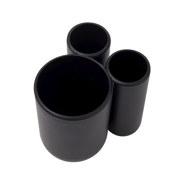 UMBRA Touch czarny - kubek łazienkowy na szczoteczki plastikowy