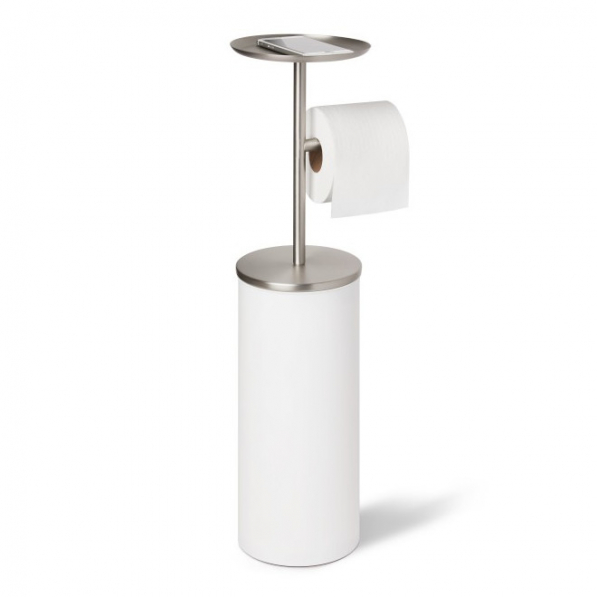 UMBRA Portaloo biały - stojak na papier toaletowy stalowy