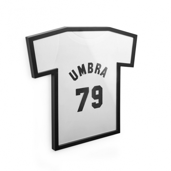 UMBRA T-Frame S 54 x 50 cm biało-czarna - ramka na koszulkę szklana 