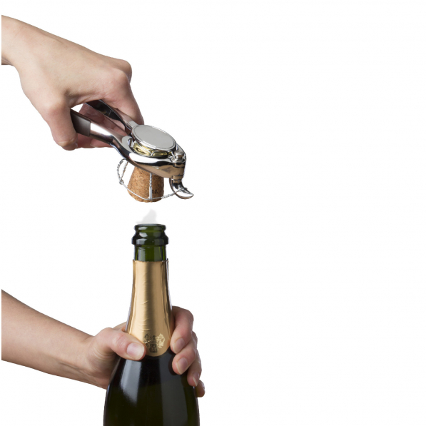 VACU VIN Bąbelki - otwieracz do szampana ze stali nierdzewnej