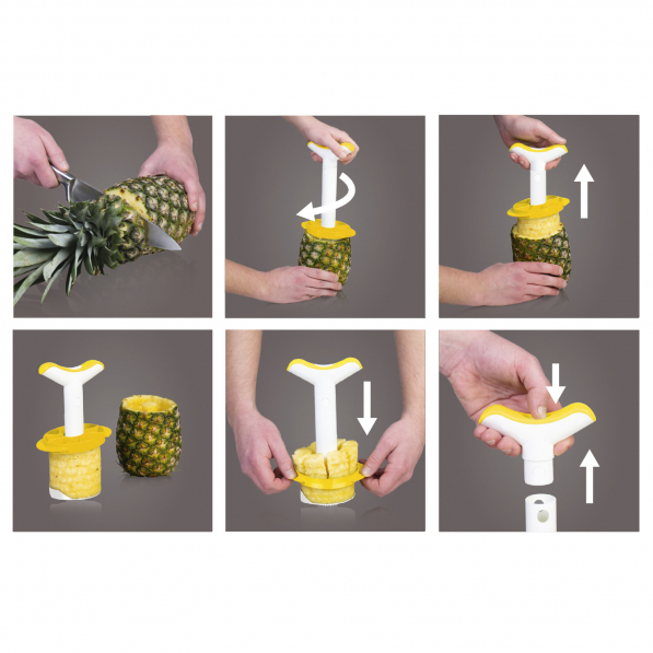 VACU VIN Pineapple - obieraczka / nóż do ananasa plastikowy