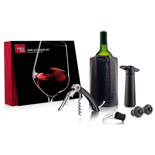 VACU VIN Wine Accessory Set 6 el. - zestaw akcesoriów do wina plastikowy