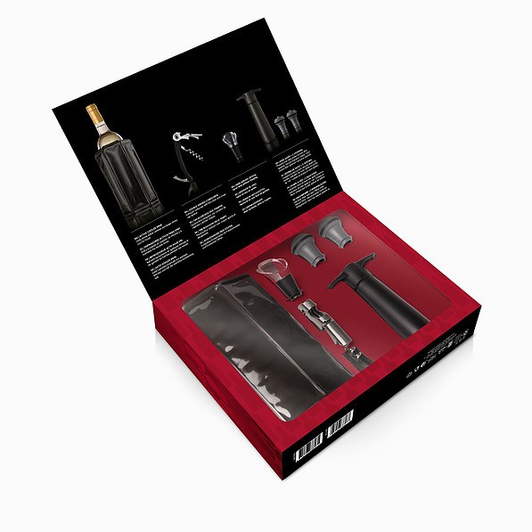 VACU VIN Wine Accessory Set 6 el. - zestaw akcesoriów do wina plastikowy