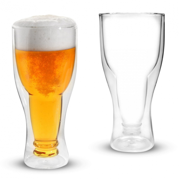 VALLI DESIGN Amo 350 ml 2 szt. - szklanki termiczne z podwójną ścianką do piwa