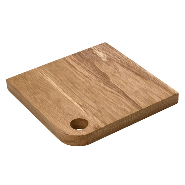 VERLO Simple 26 x 26 cm - deska do serwowania serów i przekąsek z drewna dębowego