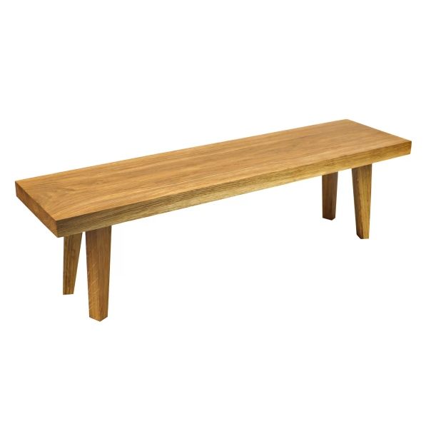 VERLO Stratos 60 x 15,5 cm - deska do serwowania serów i przekąsek z drewna dębowego z nóżkami