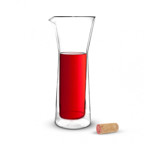 VIALLI DESIGN Amo 0,8 l - karafka do grzanego wina szklana z podwójnymi ściankami