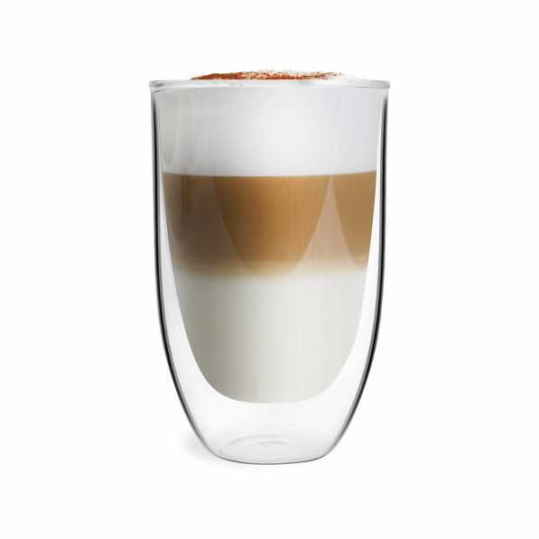 VIALLI DESIGN Amo 350 ml 2 szt. - szklanki do latte termiczne z podwójnymi ściankami szklane