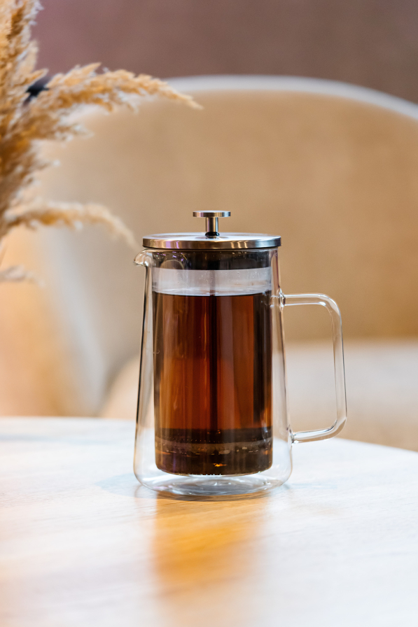 VIALLI DESIGN Diva 1 l - french press / zaparzacz do kawy i herbaty tłokowy szklany