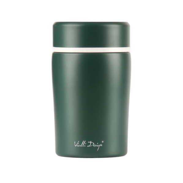 VIALLI DESIGN Fuori 0,5 l ciemnozielony - termos obiadowy ze stali nierdzewnej