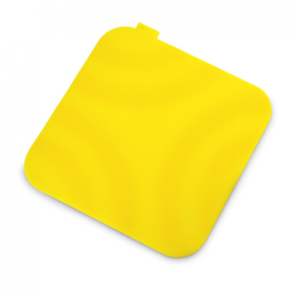 VIALLI DESIGN Livio 20 x 20 cm żółta - podkładka pod garnek silikonowa