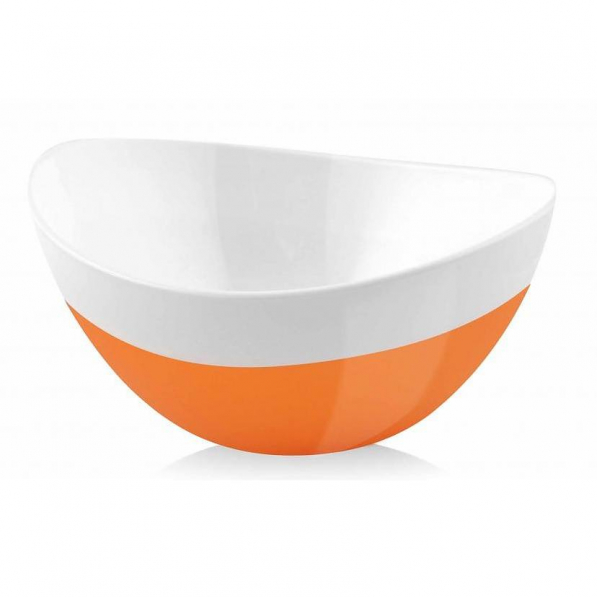 VIALLI DESIGN Livio Duo 15 cm pomarańczowa - miska / salaterka akrylowa