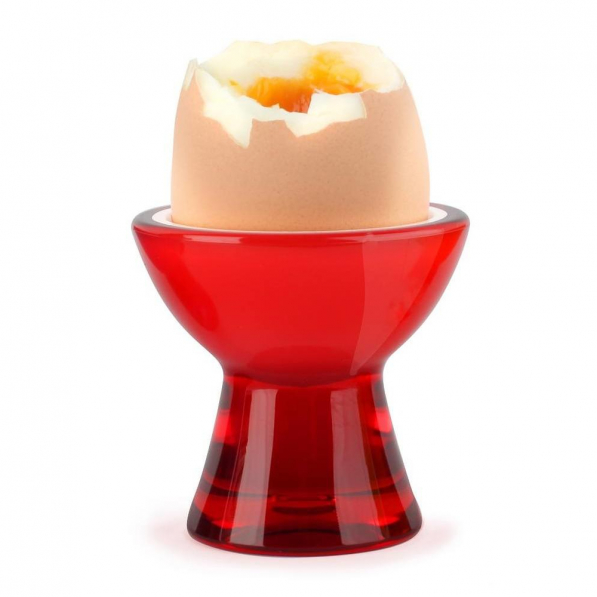 VIALLI DESIGN Mio Livio czerwony - kieliszek na jajko akrylowy