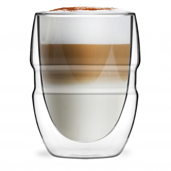 VIALLI DESIGN Sferico 300 ml 2 szt. - szklanki do kawy i herbaty szklane z podwójnymi ściankami