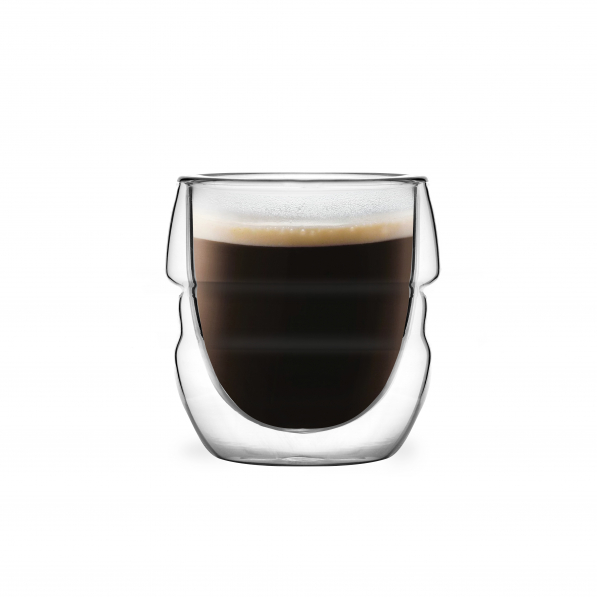 VIALLI DESIGN Sferico 70 ml 2 szt. - szklanki do espresso z podwójnymi ściankami szklane