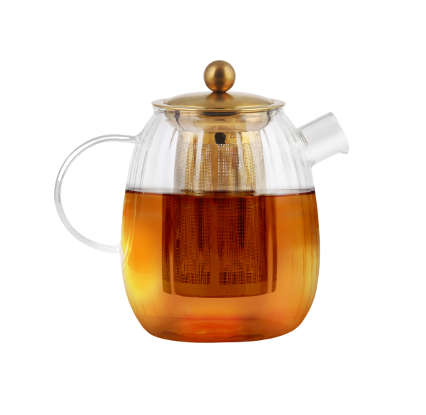 VIALLI DESIGN Tulip 1 l - dzbanek do herbaty z zaparzaczem szklany