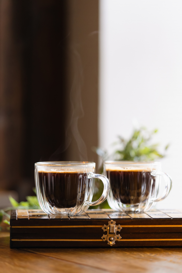 VIALLI DESIGN Tulip 250 ml 2 szt. - szklanki do kawy i herbaty termiczne z podwójnymi ściankami szklane