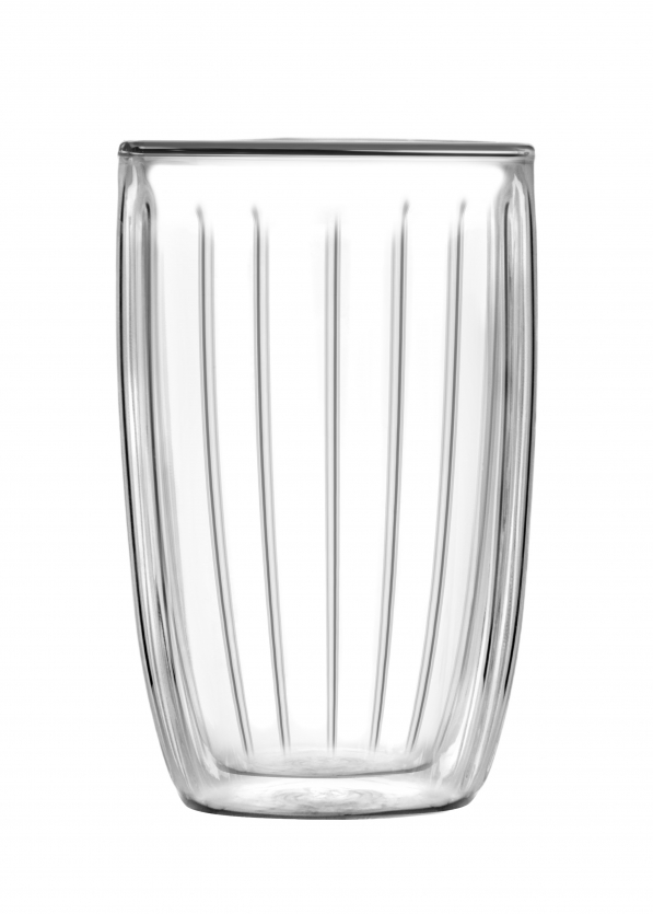 VIALLI DESIGN Tulip 350 ml 2 szt. - szklanki do latte termiczne z podwójnymi ściankami szklane